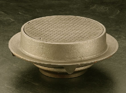 Solid floor drain shop cover
