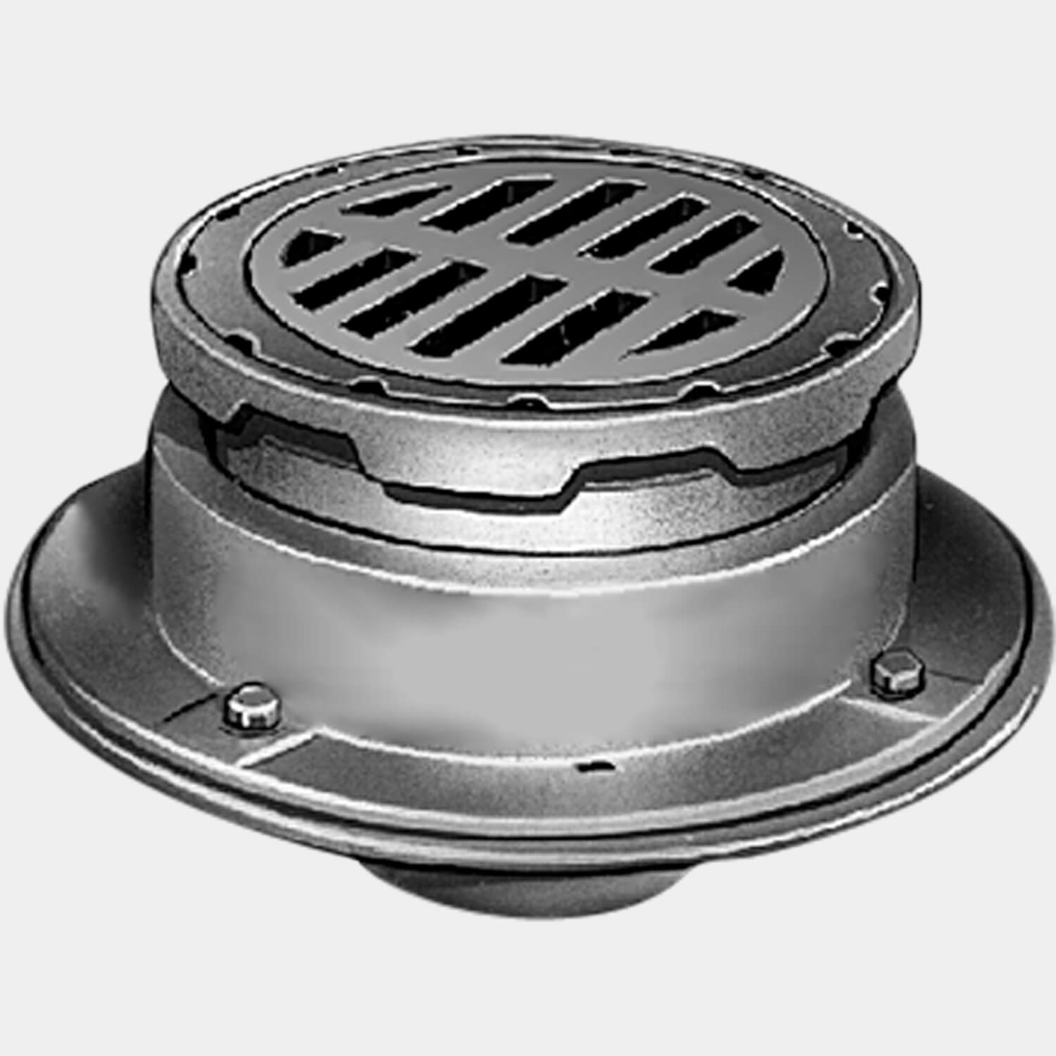 2350 and 2355 Floor Drain with Safe-Set® Sediment Bucket and Adjustable Top