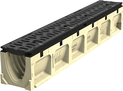 9877 - 6" Wide Heavy Duty Trench Drain System - Powerdrain®