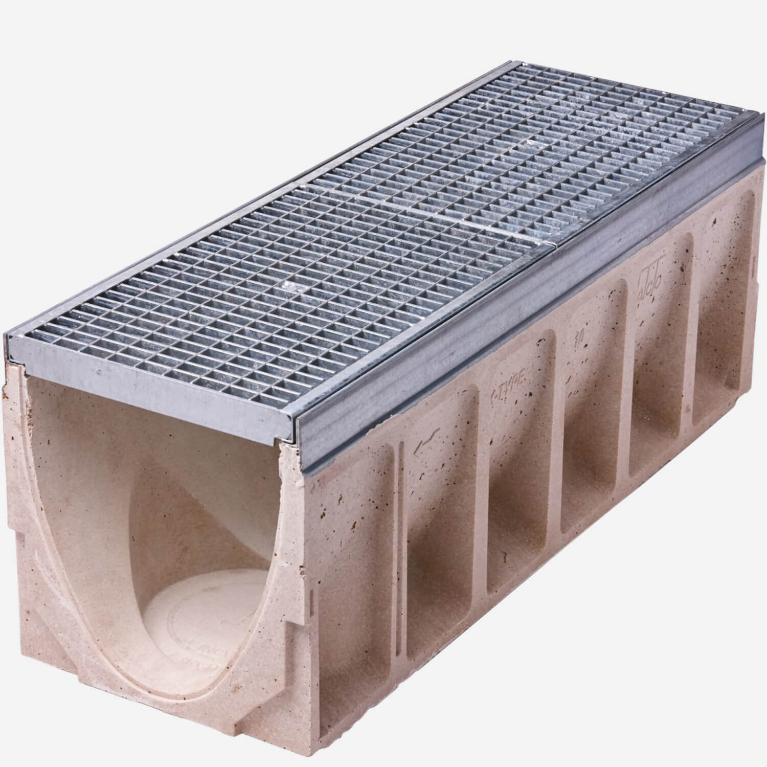 9897 - 14" Wide Klassikdrain® 'Heavy-Duty' Polymer Concrete Trench Drain