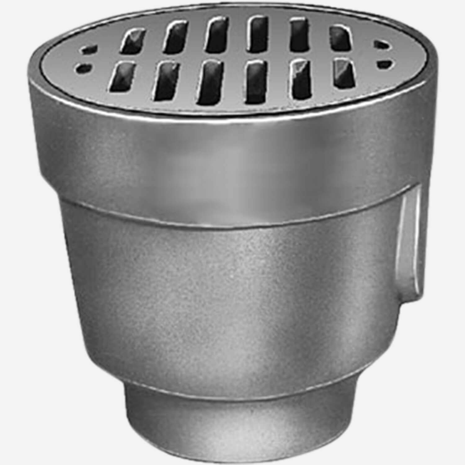 2490 Heavy Duty Floor Drain with 8-1/2" Round Tractor Grate