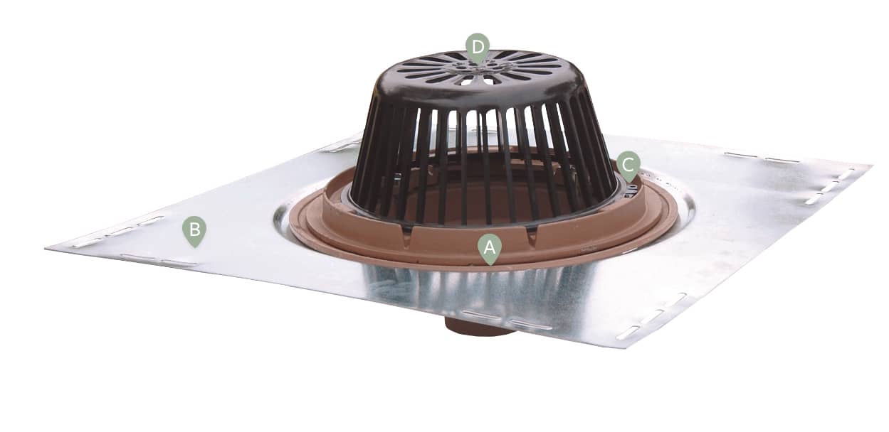 4016 JR SMITH ROOF DRAIN AND BRACKET JR212 