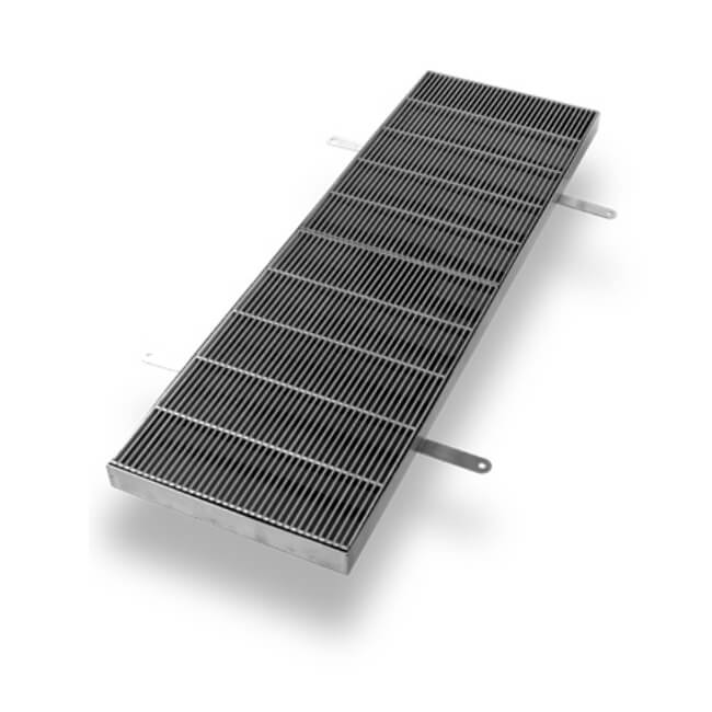 9678-100 100 gpm 11.5" x 2" stainless steel threshold drain