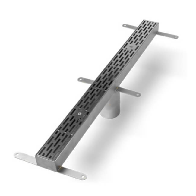 9678-25 25 gpm 3" x 2" stainless steel threshold drain