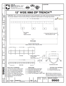 12in Zip-Trench Drain Submittal