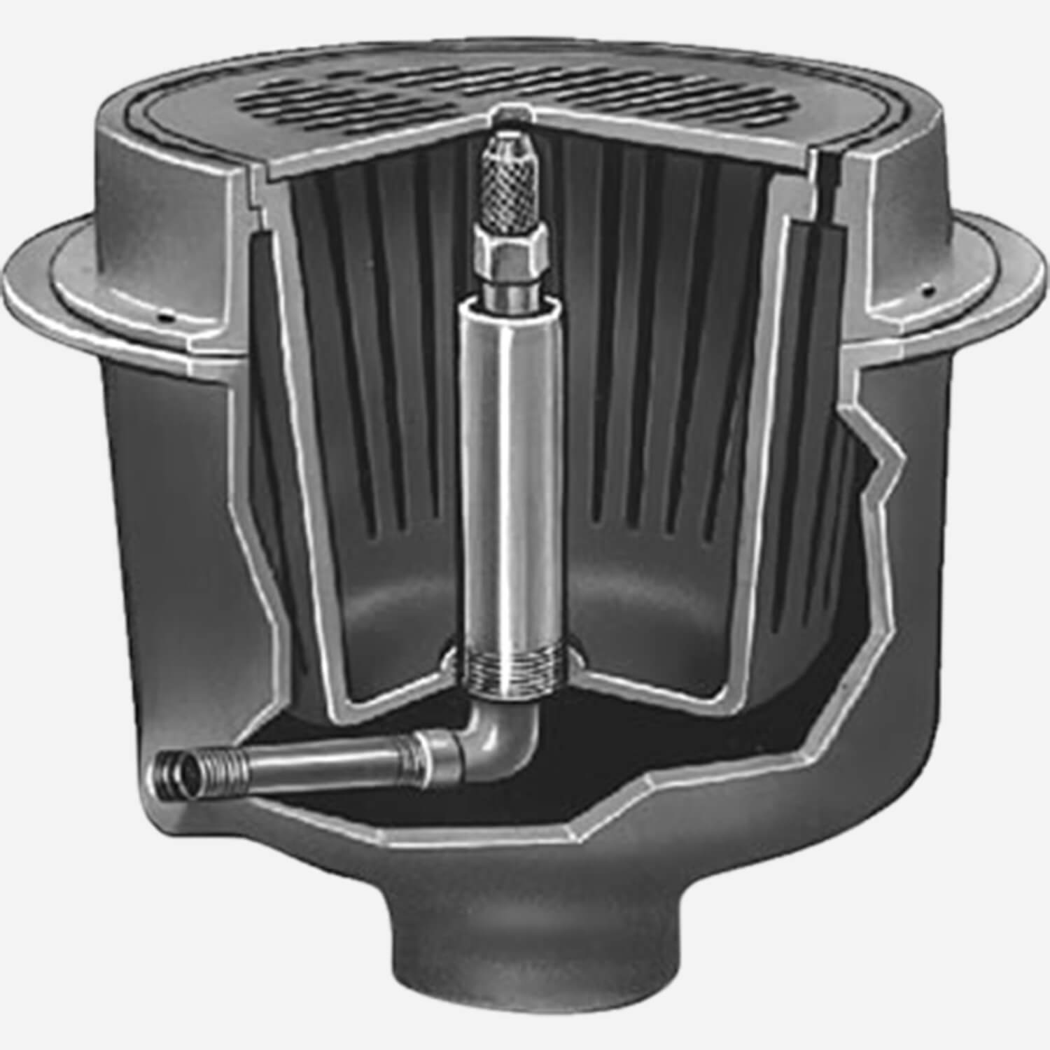 2690 Combination Garbage Can Washer and Drain