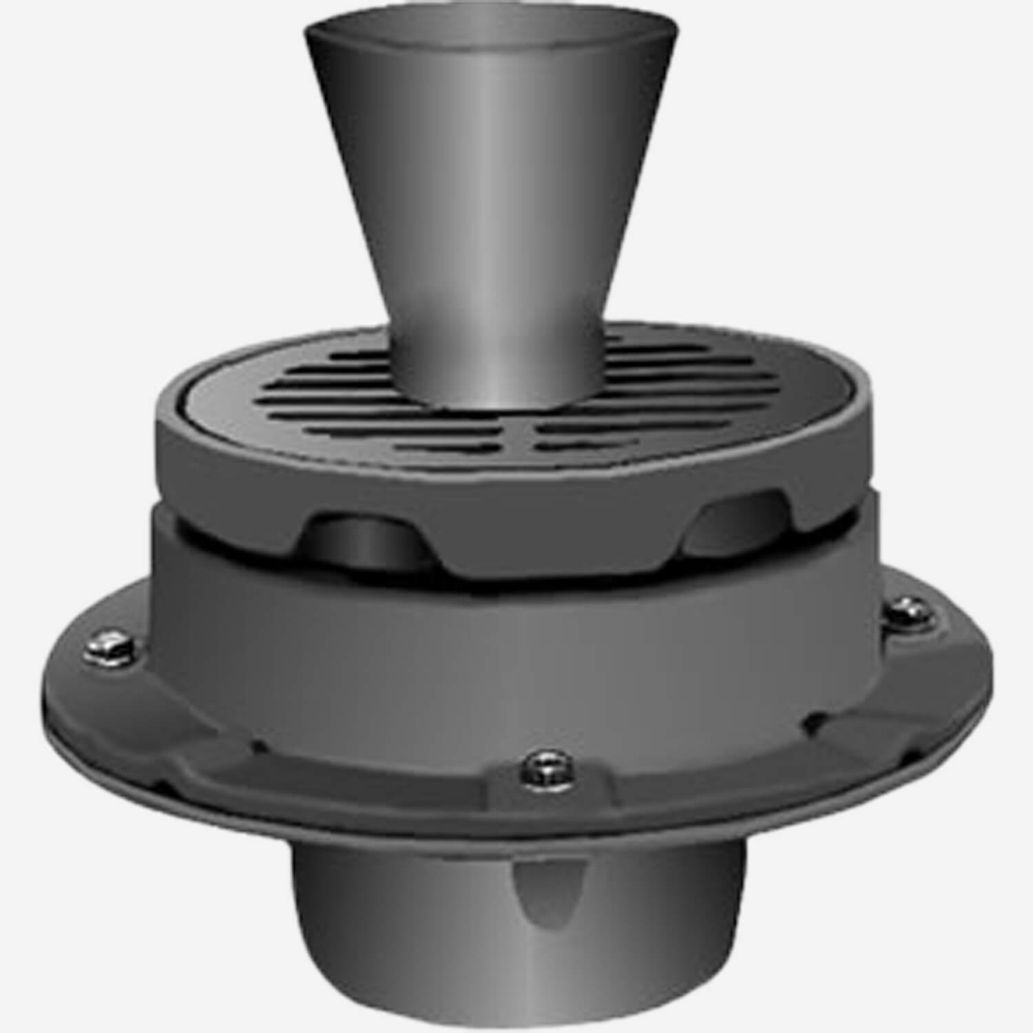 Funnel discount floor drain