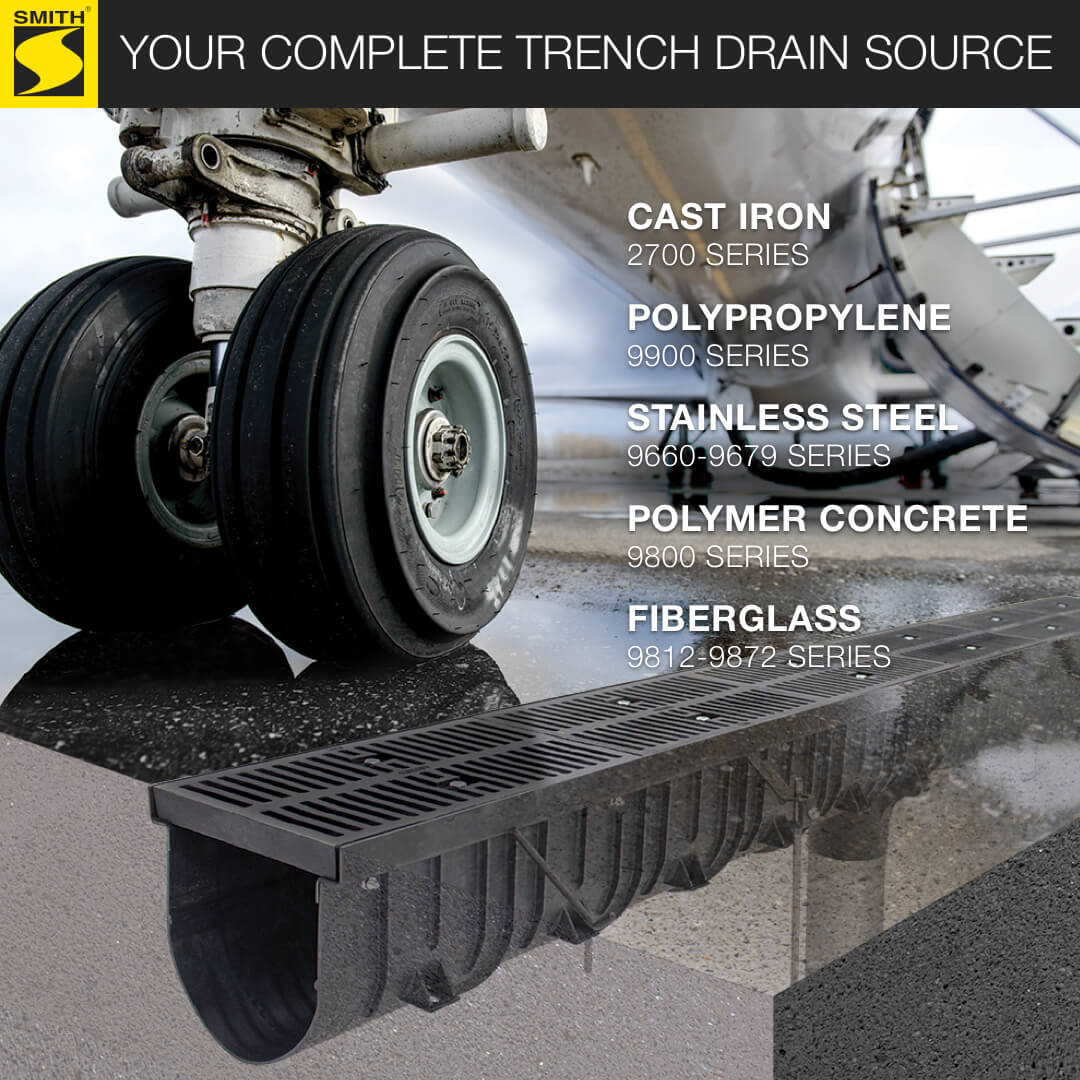 Zip-Trench Polypropylene Trench Drains 6, 12 - Light & Heavy Duty Grates  - Jay R. Smith Mfg. Co.